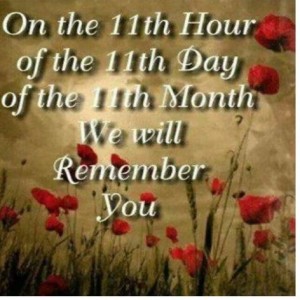 11 hour of the 11th day of the 11th month. we will remember them.